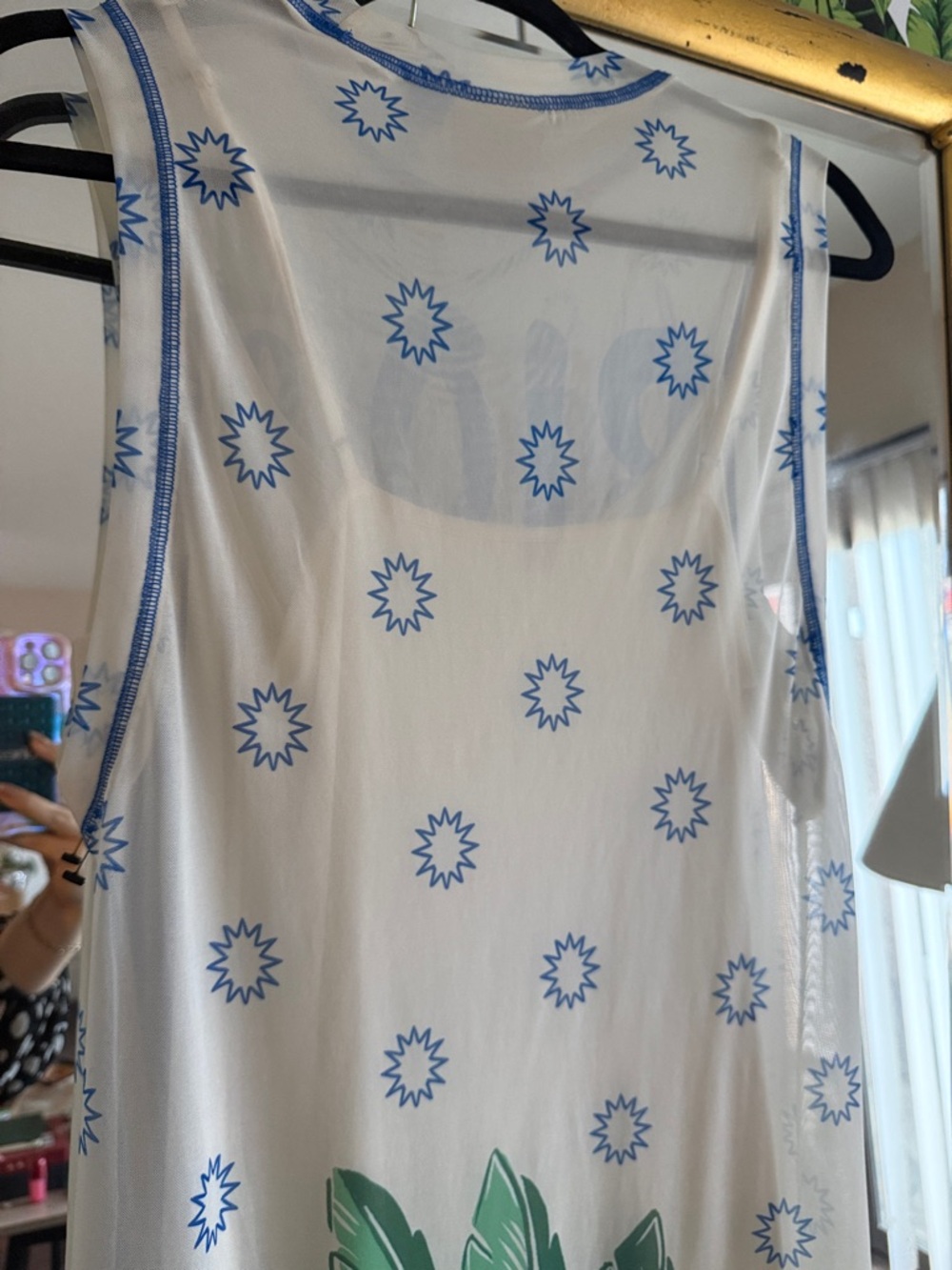 Farm Rio, for Anthropologie, Rio de Janeiro Mesh Maxi 🌴 🌊 - Picture 8 of 9